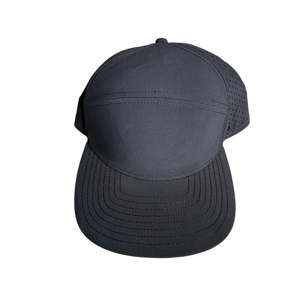 Melin Trenches Hydro Black Performance Snapback Hat Water Resistant Floating Cap